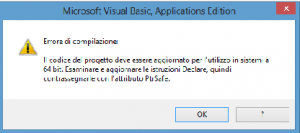 Errore API 64 bit